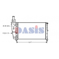 081350N AKS DASIS Радиатор, охлаждение двигателя