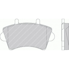 FSL1452 FERODO Комплект тормозных колодок, дисковый тормоз