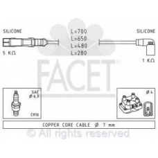 4.9479 FACET Комплект проводов зажигания