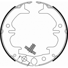 18492745729 S.b.s. Комплект тормозных колодок, стояночная тормозная с