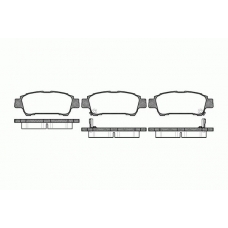 0820.02 REMSA Комплект тормозных колодок, дисковый тормоз