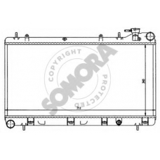 331040 SOMORA Радиатор, охлаждение двигателя