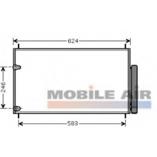 53005405 VAN WEZEL Конденсатор, кондиционер