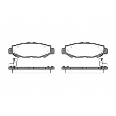0424.04 REMSA Комплект тормозных колодок, дисковый тормоз