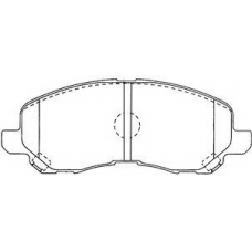 D1N048 AISIN Комплект тормозных колодок, дисковый тормоз
