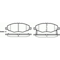 P13353.02 WOKING Комплект тормозных колодок, дисковый тормоз