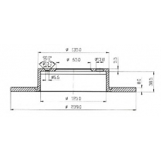 BSF1013 QUINTON HAZELL Тормозной диск