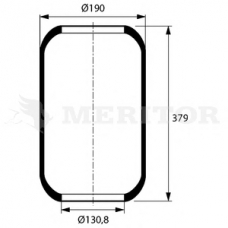 MLF8148 MERITOR Кожух пневматической рессоры