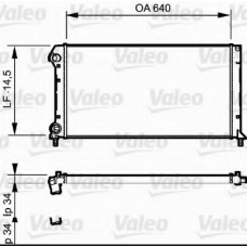 735171 VALEO Радиатор, охлаждение двигателя