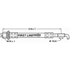FBH7260 FIRST LINE Тормозной шланг