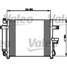 818073 VALEO Конденсатор, кондиционер