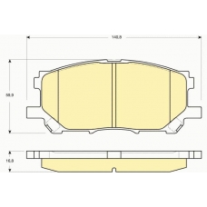 6133389 GIRLING Комплект тормозных колодок, дисковый тормоз