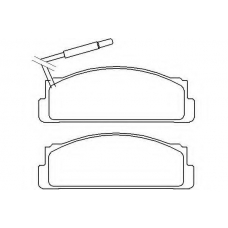 2007306 TEXTAR Комплект тормозных колодок, дисковый тормоз