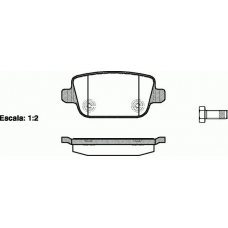 P13563.00 WOKING Комплект тормозных колодок, дисковый тормоз