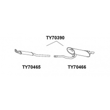 TY70390 VENEPORTE Глушитель выхлопных газов конечный