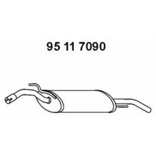 95 11 7090 EBERSPACHER Глушитель выхлопных газов конечный