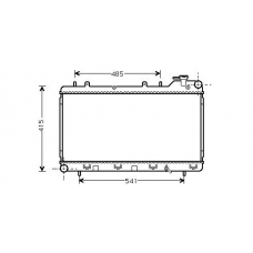 SU2015 AVA Радиатор, охлаждение двигателя