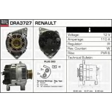 DRA3727 DELCO REMY Генератор
