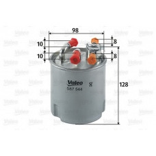 587544 VALEO Топливный фильтр