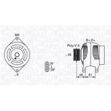 063532632010 MAGNETI MARELLI Генератор