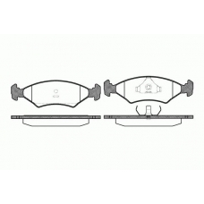 0119.20 REMSA Комплект тормозных колодок, дисковый тормоз