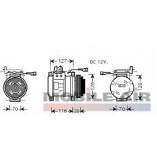 6028K075 SCHLIECKMANN Компрессор, кондиционер