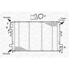 350213102800 MAGNETI MARELLI Радиатор, охлаждение двигателя