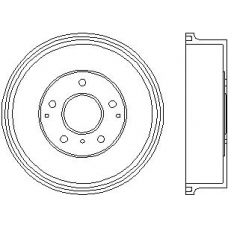 MBD129 MINTEX Тормозной барабан