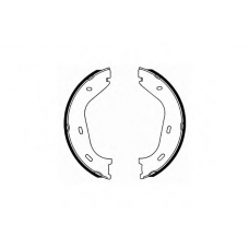 SS 515 SCT Комплект тормозных колодок, стояночная тормозная с
