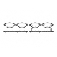 0685.02 REMSA Комплект тормозных колодок, дисковый тормоз