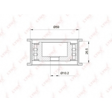 PB-3002 LYNX Ролик дополнительный ремня грм