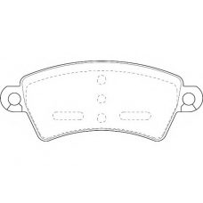 WBP23396A WAGNER LOCKHEED Комплект тормозных колодок, дисковый тормоз