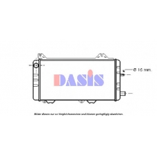 091330N AKS DASIS Радиатор, охлаждение двигателя