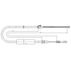 44088800 TEXTAR Трос, стояночная тормозная система