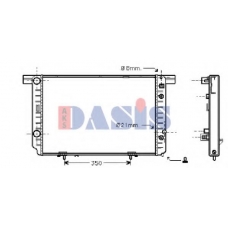 120940N AKS DASIS Радиатор, охлаждение двигателя
