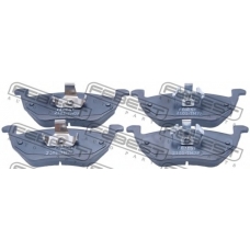 2101-TM7F FEBEST Комплект тормозных колодок, дисковый тормоз