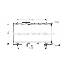 SU2057 Prasco Радиатор, охлаждение двигателя