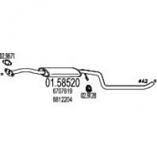 01.58520 MTS Средний глушитель выхлопных газов