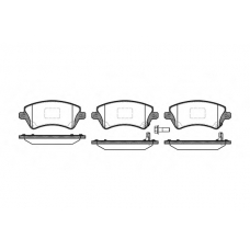 0822.12 REMSA Комплект тормозных колодок, дисковый тормоз