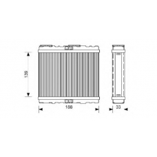 QHR2082 QUINTON HAZELL Теплообменник, отопление салона