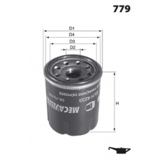 ELH4255 MECAFILTER Масляный фильтр