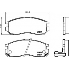 8DB 355 006-471 HELLA PAGID Комплект тормозных колодок, дисковый тормоз