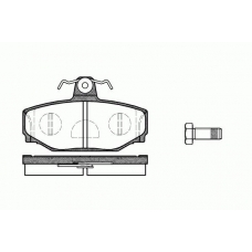 0297.10 REMSA Комплект тормозных колодок, дисковый тормоз