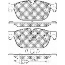 10974 BSF Комплект тормозных колодок, дисковый тормоз