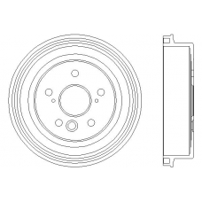 MBD154 MINTEX Тормозной барабан