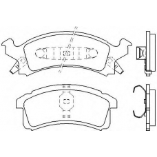 MDB1772 MINTEX Комплект тормозных колодок, дисковый тормоз
