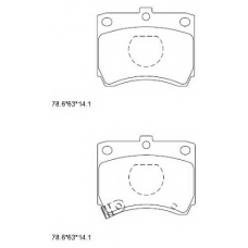 KD3734 ASIMCO Комплект тормозных колодок, дисковый тормоз