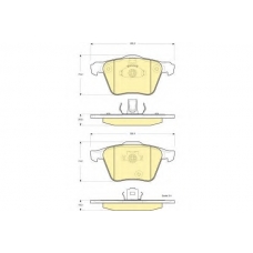 6115652 GIRLING Комплект тормозных колодок, дисковый тормоз