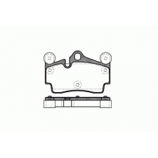 2996.00 ROADHOUSE Комплект тормозных колодок, дисковый тормоз