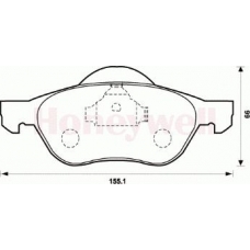 573016S STOP Комплект тормозных колодок, дисковый тормоз